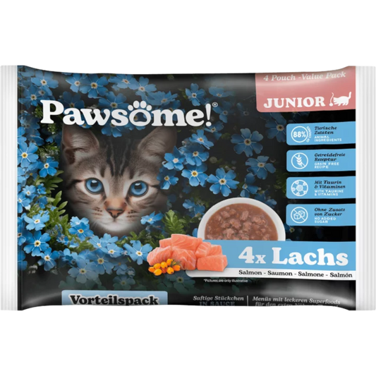 Pawsome Cat - Multipack Kitten mit Lachs