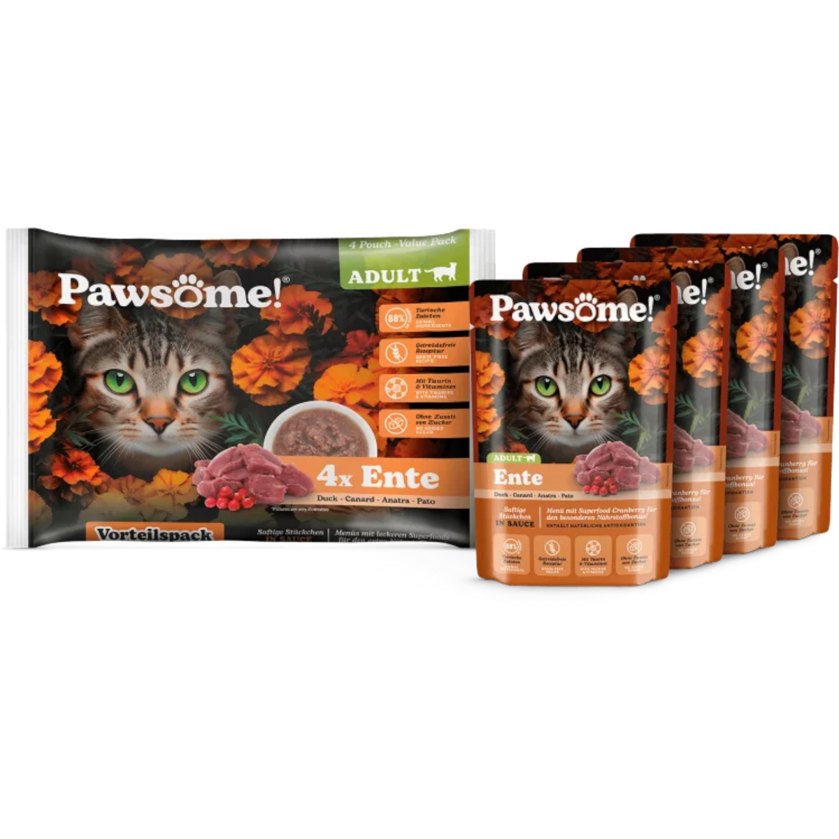 Pawsome Cat - Multipack mit Ente