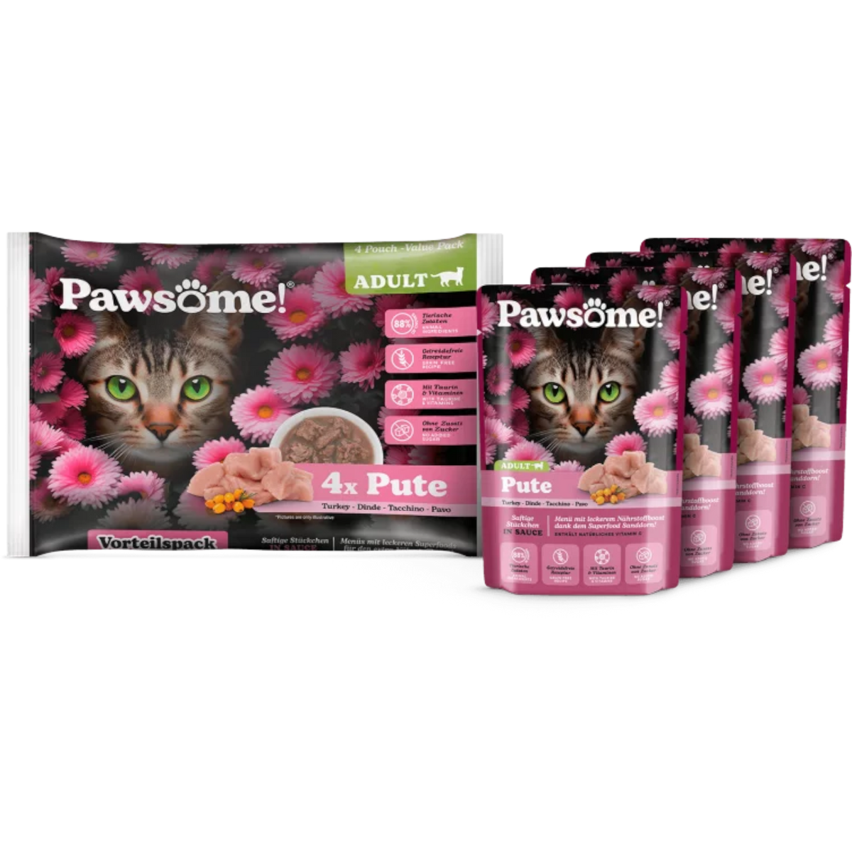Pawsome Cat - Multipack mit Pute