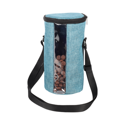 Praktische Futtertonne Oben Blau – Für unterwegs und zu Hause!