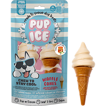 Pup Ice - Eiswaffeltüte Vanille-Erdnussbutter