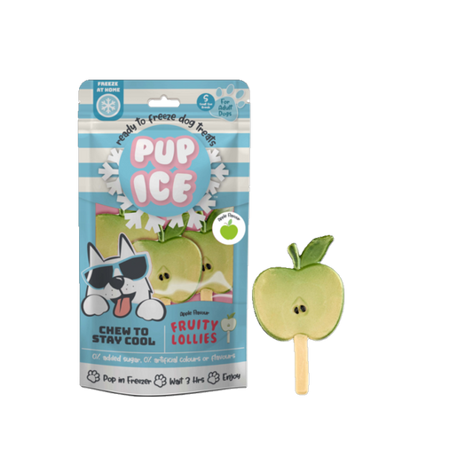 Pup Ice Fruity Lollies Apple - Der coole Kausnack zum Einfrieren für Hunde