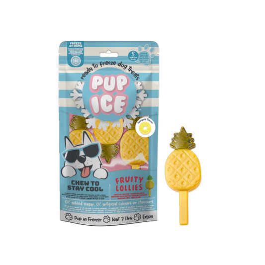 Pup Ice Fruity Lollies Pineapple - Der coole Kausnack zum Einfrieren für Hunde