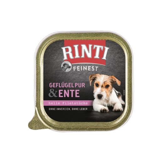 RINTI Feinest Schale – Geflügel Pur & Ente 150g