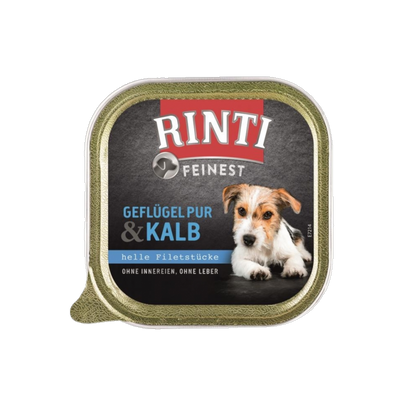 RINTI Feinest Schale – Geflügel Pur & Kalb 150g