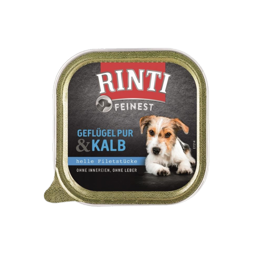 RINTI Feinest Schale – Geflügel Pur & Kalb 150g