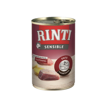 RINTI Sensible – Ente & Kartoffel mit Hühnerleber 400g