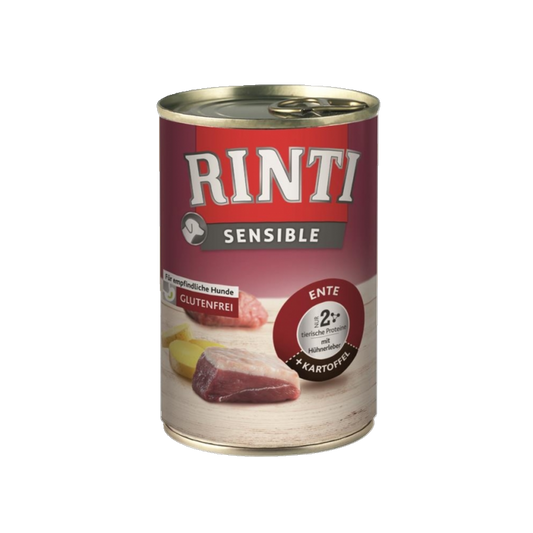 RINTI Sensible – Ente & Kartoffel mit Hühnerleber 400g