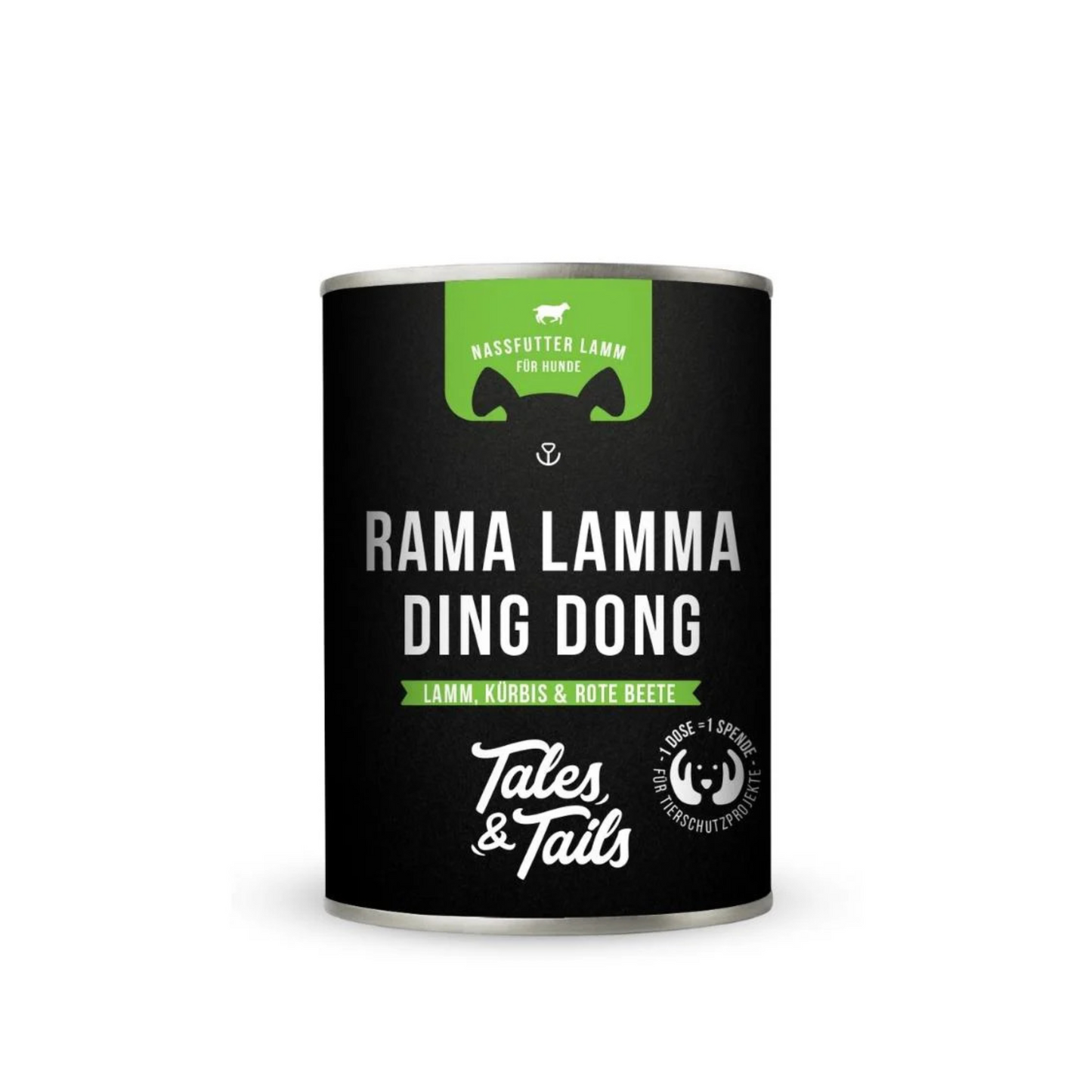 Rama Lamma Ding Dong – Nassfutter für Hunde mit 75 % Lamm