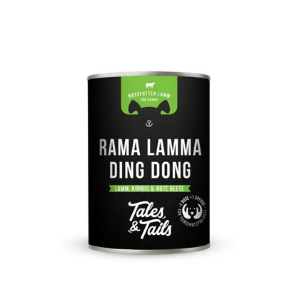 Rama Lamma Ding Dong – Nassfutter für Hunde mit 75 % Lamm