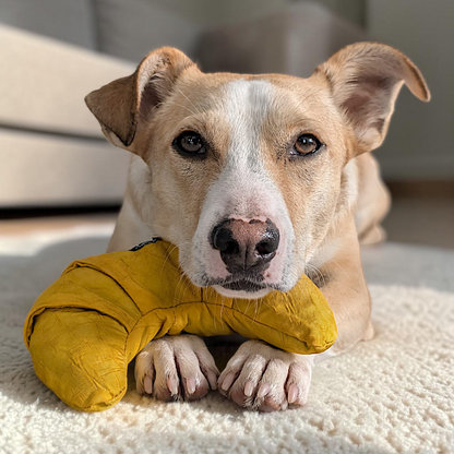Redoggo Croissant – Interaktives Schnüffelspielzeug aus Upcycling-Material