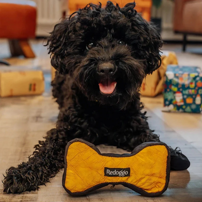 Redoggo Knochen – Robustes Hundespielzeug aus Upcycling-Material