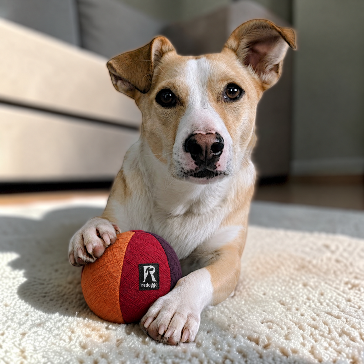Redoggo Ball – Robustes Hundespielzeug aus Upcycling-Material