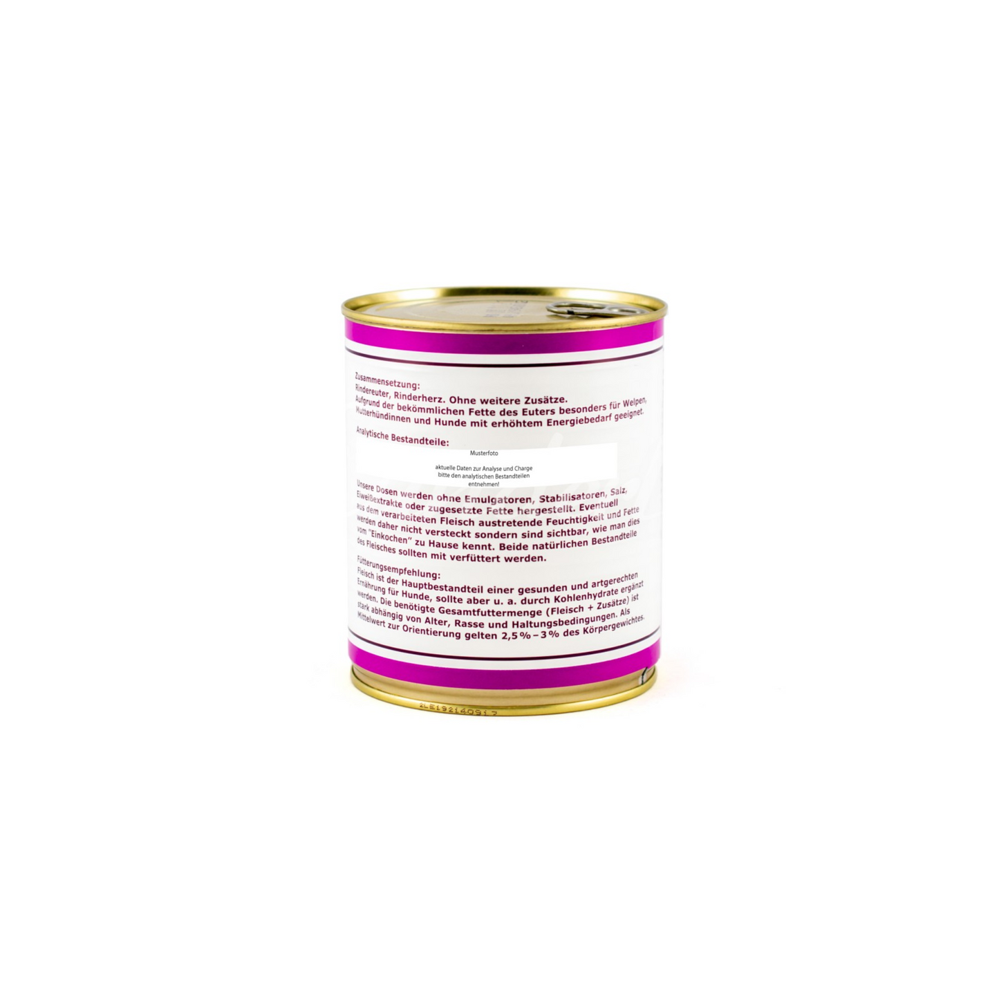 Reinfleisch Mix-Dose Euter + Herz vom Rind – Single-Protein, energiereich & hoch verträglich