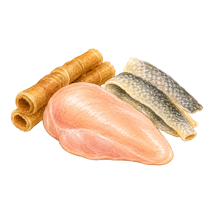 Dokas Dog - Kaustange Hühnerbrust & Fischhaut