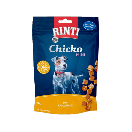 De Hun’nenhoff | Rinti Chicko Mini Käsewürfel Huhn 80g