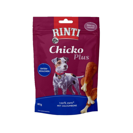 De Hun’nenhoff | Rinti Chicko Plus Entenkeulchen 80g