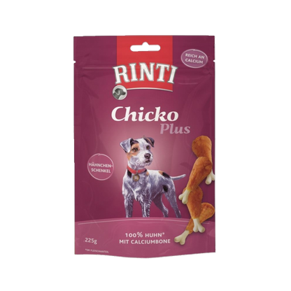 De Hun’nenhoff | Rinti Chicko Plus Hähnchenschenkel mit Calciumbone – 225 g