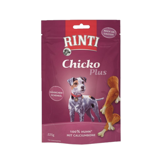 De Hun’nenhoff | Rinti Chicko Plus Hähnchenschenkel mit Calciumbone – 225 g