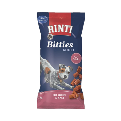 Rinti Extra Bitties Huhn & Kalb – Weiche Fleischsnacks für Hunde