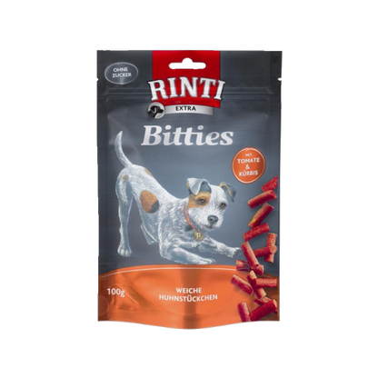 Rinti Extra Bitties – Huhn, Tomate & Kürbis – 100g