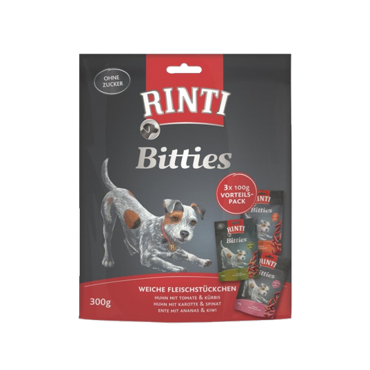 Rinti Extra Bitties Multipack 300 g – Dreifacher Snack-Genuss für Hunde
