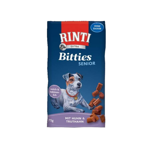 Rinti Extra Bitties Senior – Huhn & Truthahn  75 g