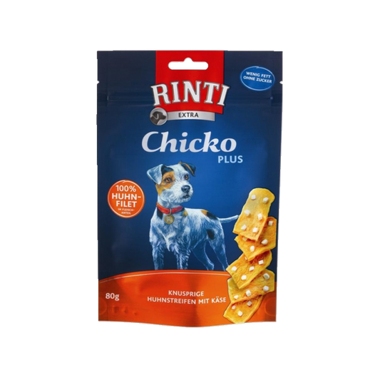 De Hun’nenhoff | Rinti Extra Chicko Plus – Huhn & Käsewürfel – 80 g