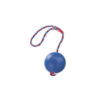 Rubber Line Ball mit Seil – Robustes Kauspielzeug & Apportierspaß