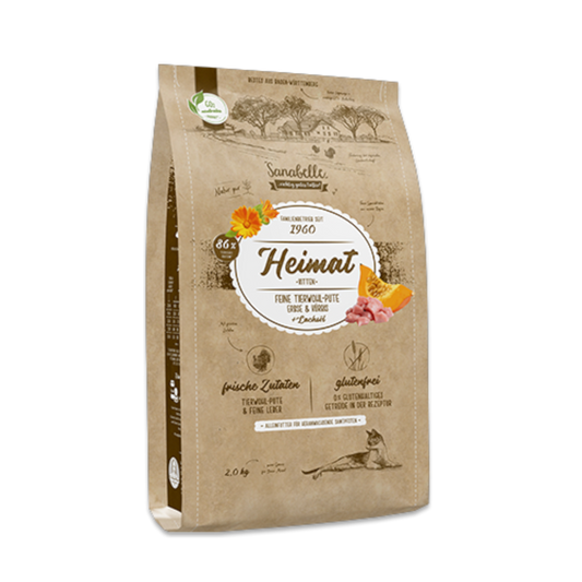 Sanabelle Heimat - Kitten Premium-Kittennahrung mit feiner Tierwohl-Pute