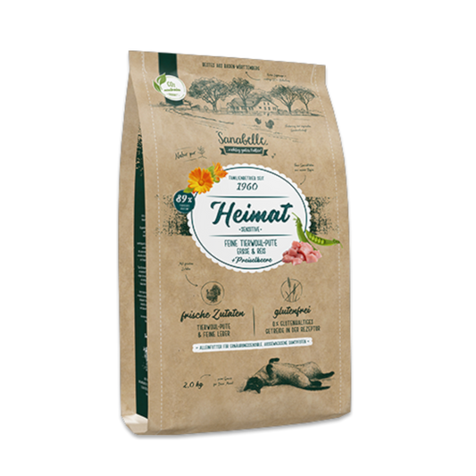 Sanabelle Heimat - Sensitive Premium-Katzennahrung mit feiner Tierwohl-Pute