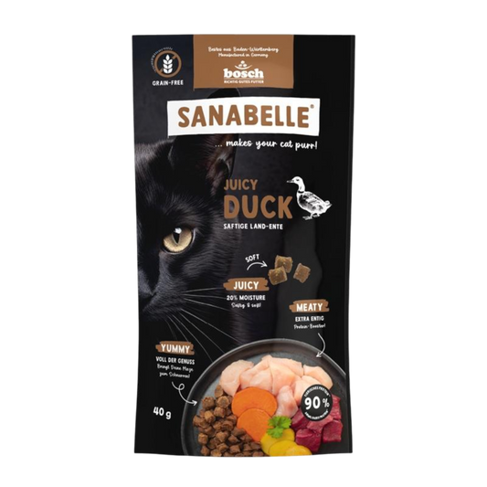Sanabelle Juicy – Ente & Huhn für saftigen Genuss und ausgewogene Vollnahrung