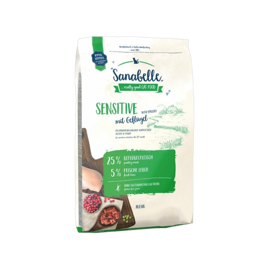 Sanabelle Sensitive Geflügel – Trockenfutter für ernährungssensible Katzen