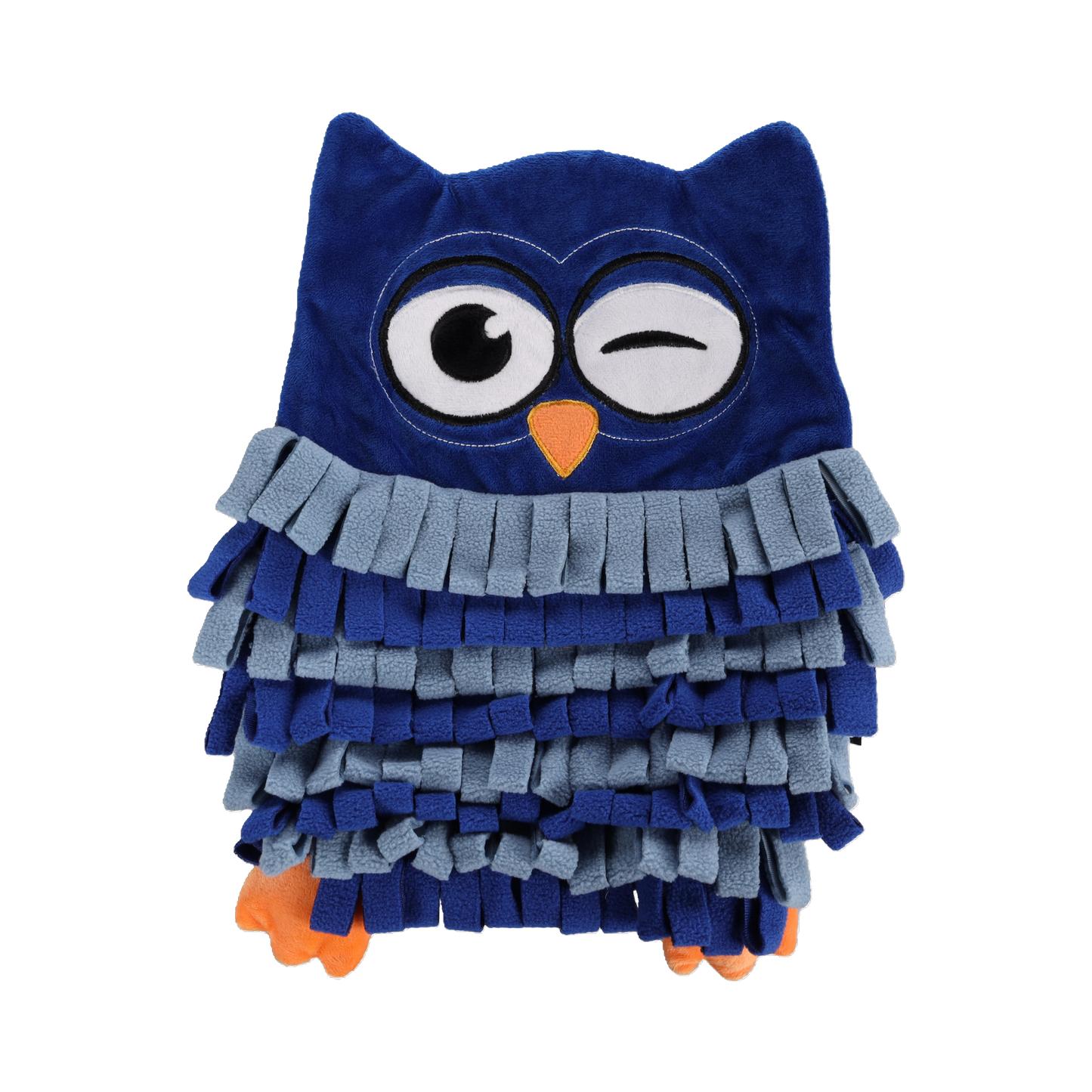 Schnüffelmatte Eule – Leckerli-Spielmatte mit rutschfestem Boden & Anti-Schling-Effekt