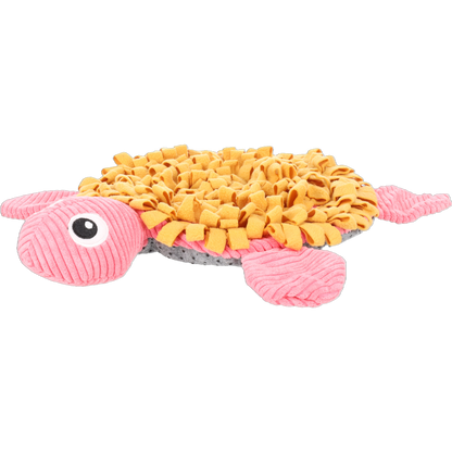 Schnüffelteppich Morgano Schildkröte – befüllbare Welpenmatte mit Quietscher, Knistergeräusch & Anti-Rutsch-Boden