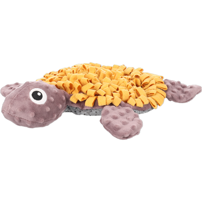Schnüffelteppich Morgano Schildkröte – befüllbare Welpenmatte mit Quietscher, Knistergeräusch & Anti-Rutsch-Boden