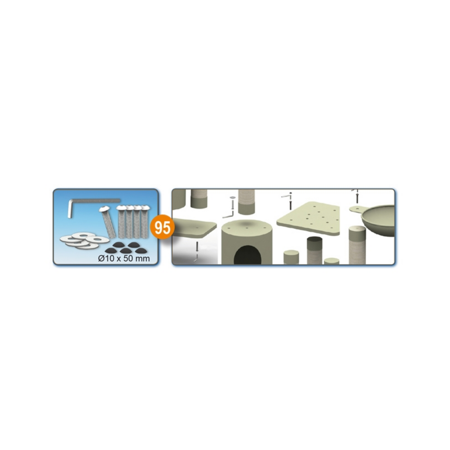 Schraubensets – Für stabile Verbindungen & saubere Optik im Kratzbaumsystem