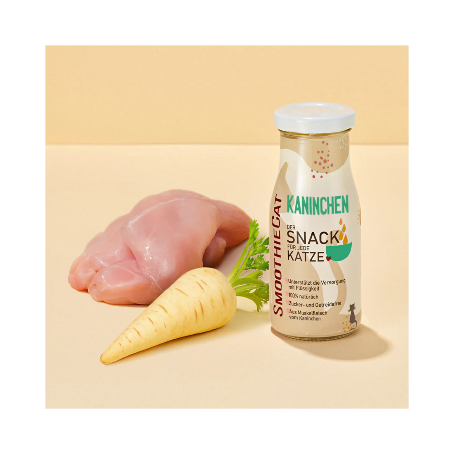 SmoothieCat Kaninchen – magerer Katzensmoothie mit Pastinake