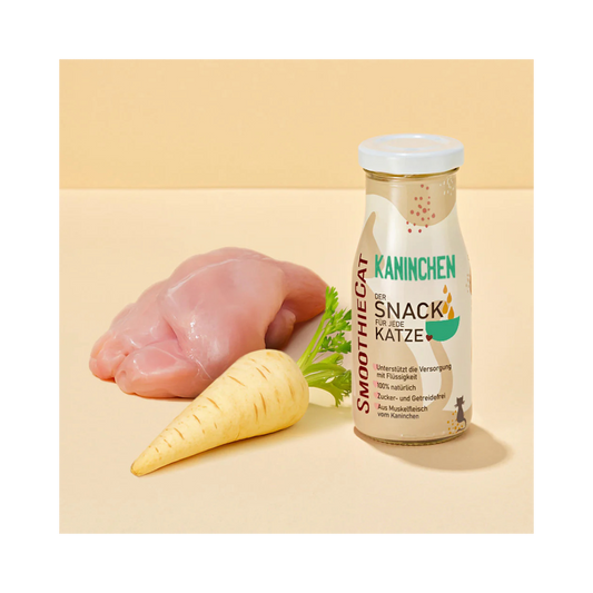 SmoothieCat Kaninchen – magerer Katzensmoothie mit Pastinake