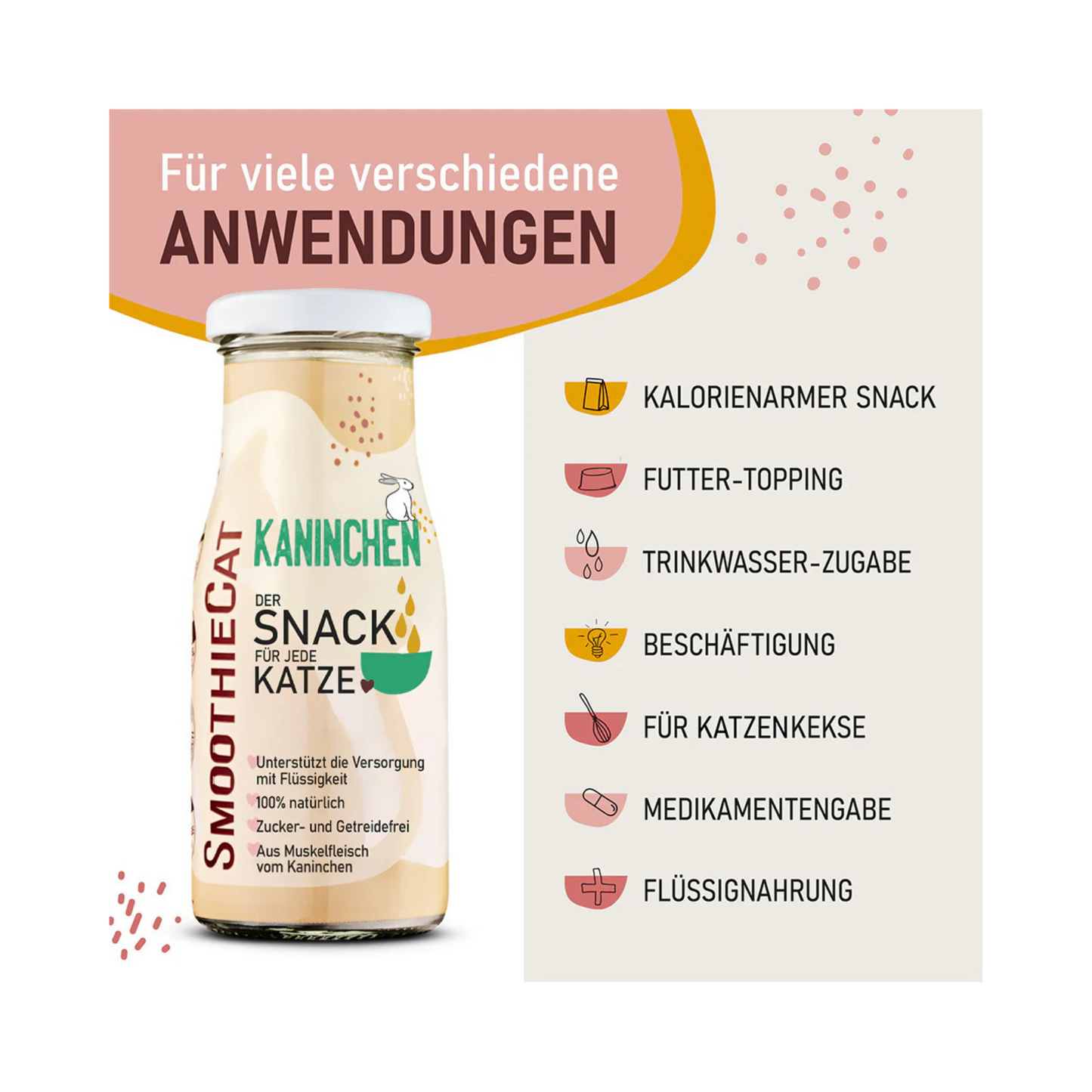 SmoothieCat Kaninchen – magerer Katzensmoothie mit Pastinake