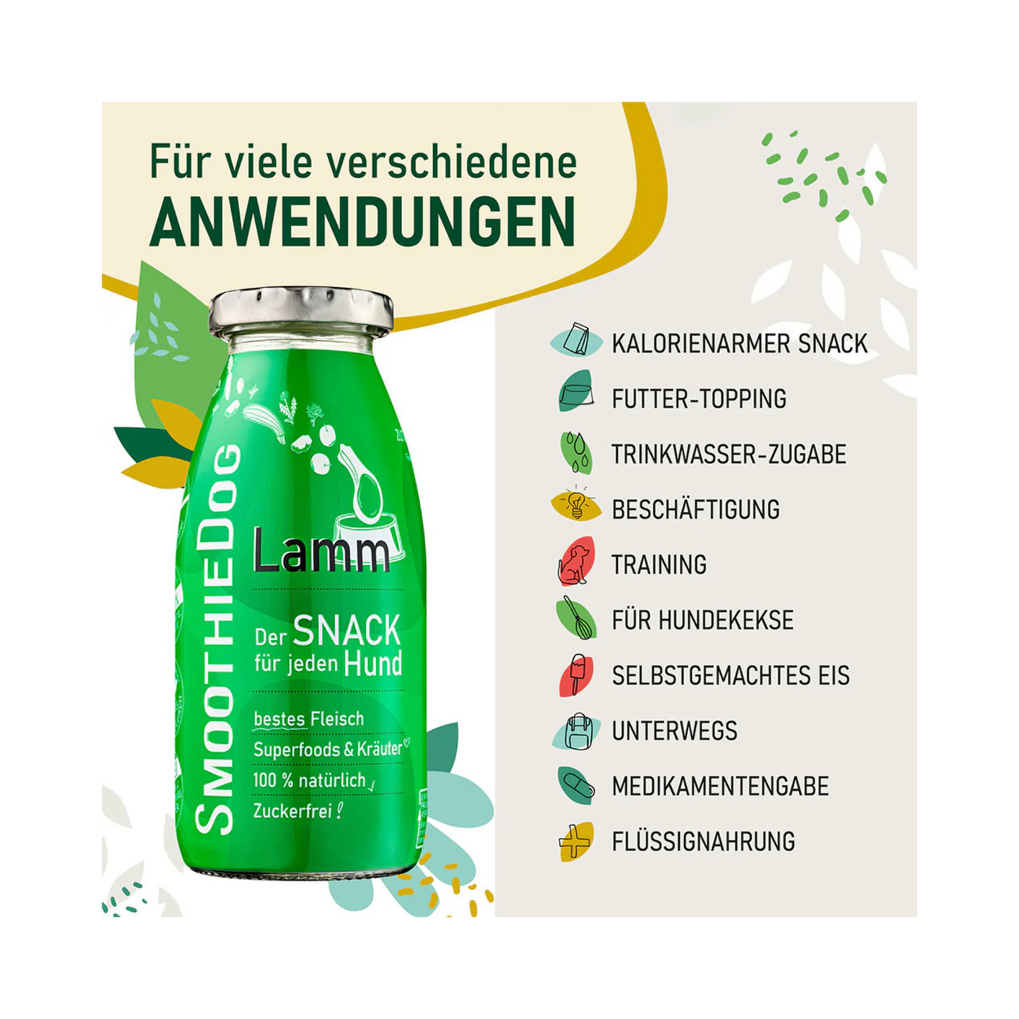 SmoothieDog Lamm – 100 % natürliche Zutaten für Hunde