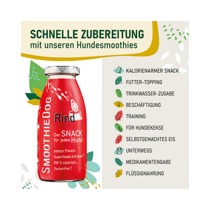 SmoothieDog Rind – 100 % natürliche Zutaten für Hunde