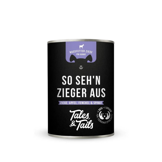 So seh’n Zieger aus – Nassfutter für Hunde mit 75 % Ziege