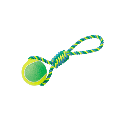 Spielseil mit Tennisball XXL – Perfekt für große Hunde & weite Würfe