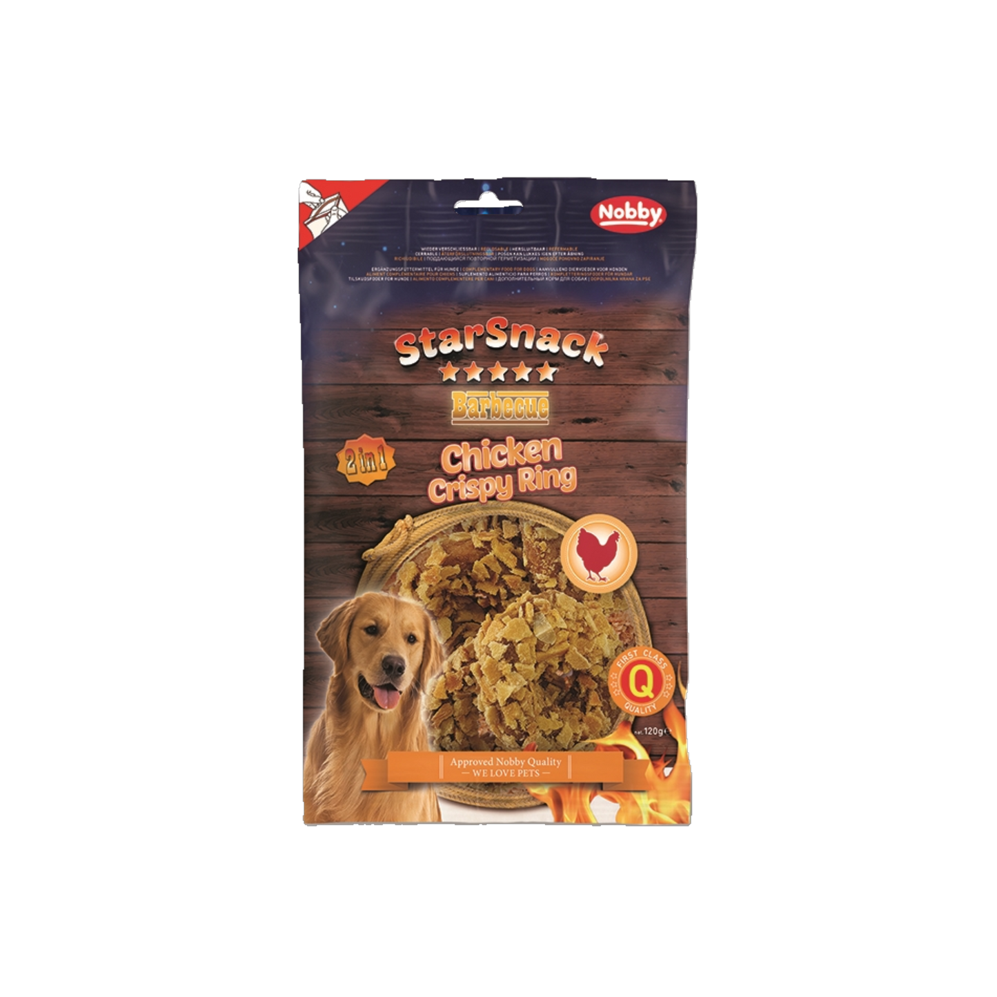 StarSnack BBQ Chicken Crispy Ring – Knuspriger Kauring mit zartem Hähnchen