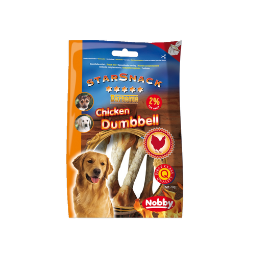 StarSnack BBQ Chicken Dumbbell – Kauen mit Genuss und Funktion