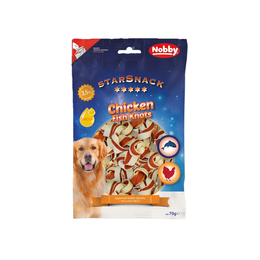 StarSnack BBQ Chicken Fish Knots – Knoten aus Hähnchen & Fisch für echten Kauspaß