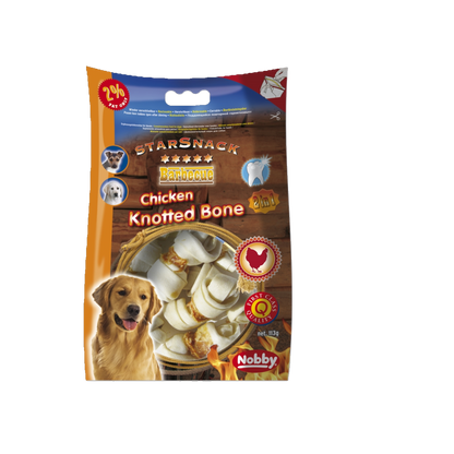 StarSnack BBQ Chicken Knotted Bone – Zahnpflege & Genuss in einem Kauknoten