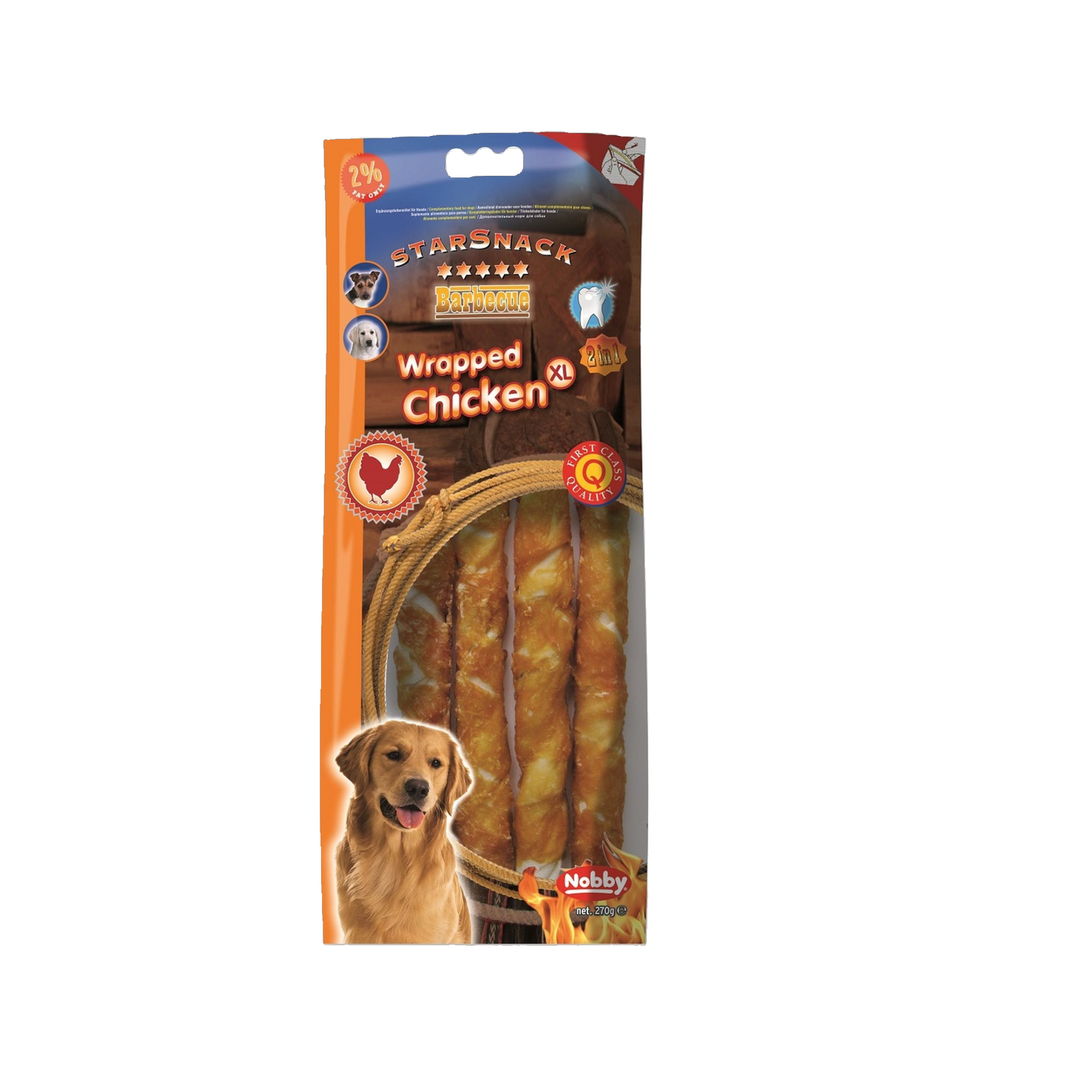 StarSnack BBQ Wrapped Chicken XL – Der extra große Kauspaß für echte Fleischliebhaber