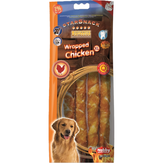 StarSnack BBQ Wrapped Chicken XL – Der extra große Kauspaß für echte Fleischliebhaber
